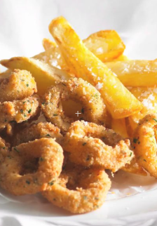 Kid's Calamari Rings with Chips