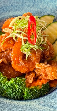 Crispy Prawn Tamarind Sauce