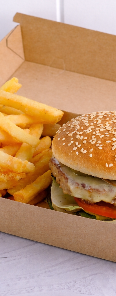 Beef Burger with hash brown